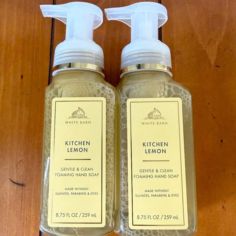 NEW 2-Pc KITCHEN LEMON Foaming Hand Soap Bath & Body Works
